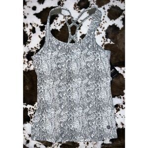 Gemini Support Tank - Garden Snake Print